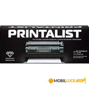   Printalist HP LJ P1566/1606/M1536 Black (HP-CE278A-PL)