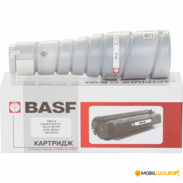    Basf  Konica Minolta Di152, Bizhub 162/163/210  TN-114/106 Black (Basf-KT-KMTN114)