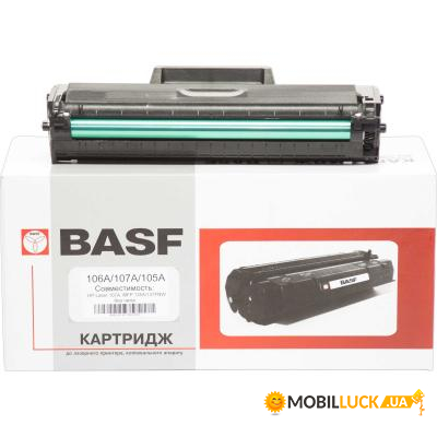   Basf  HP LJ 107/135/137 Black (Basf-KT-W1106A-WOC)  