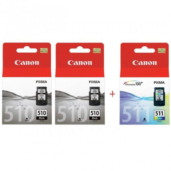    Canon Pixma MP230/MP250/MP270 PG-510/CL-511 Black2/Color (Set510BBC) Multipack