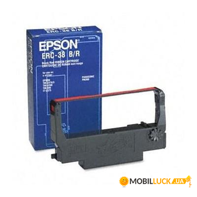  Epson ERC-38 Black Ribbon Cassette (C43S015374 / C43S015244)