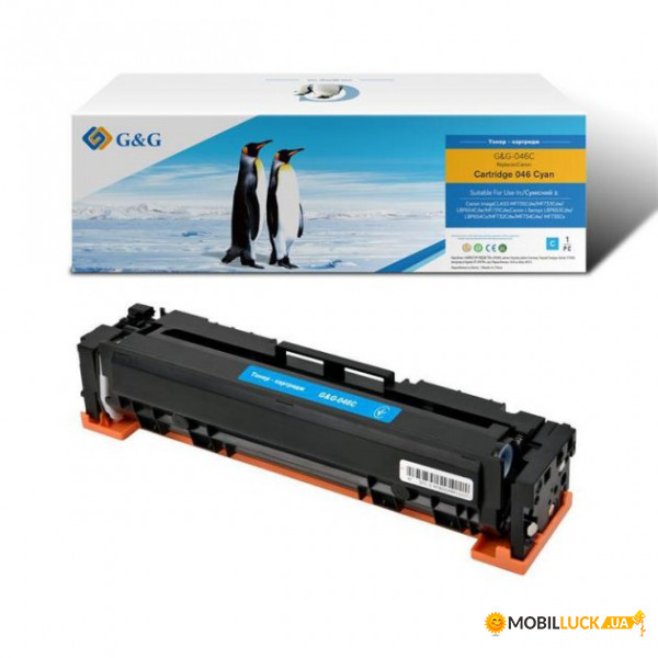  G&G  Canon 046 LBP650/MF730 series 1249C002 Cyan 2300. (G&G-046C)