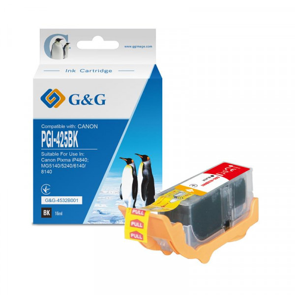  G&G  Canon PGI-425Bk PIXMA iP4840; MG5140/5240/6140/8140 (G-4532B001)