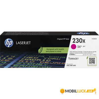  HP CLJ  230X Magenta 5.5K (W2303X)