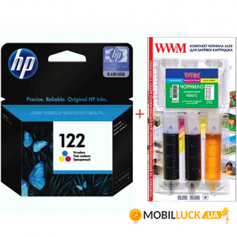  HP DJ 1050/3050 122 Color +   Color (Set122C-inkHP)