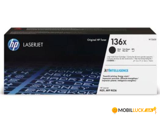  HP 136X LJ M211/M212/M236 Black (2600 ) (W1360X)