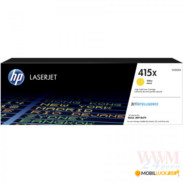   HP 415X CLJ Pro M454dn/479dw 6000  Yellow (W2032X)