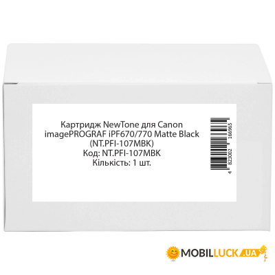  NewTone  Canon imagePROGRAF iPF670/770 Matte Black (NT.PFI-107MBK)