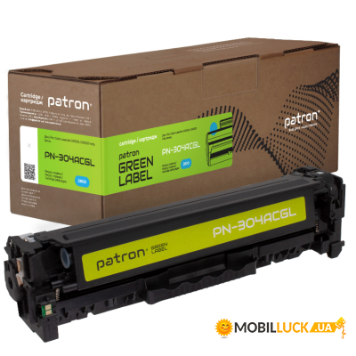   HP 304A (CC531A) Green Label  Patron (PN-304ACGL)