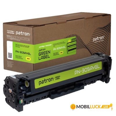   HP 305A (CE412A) Green Label  Patron (PN-305AYGL)