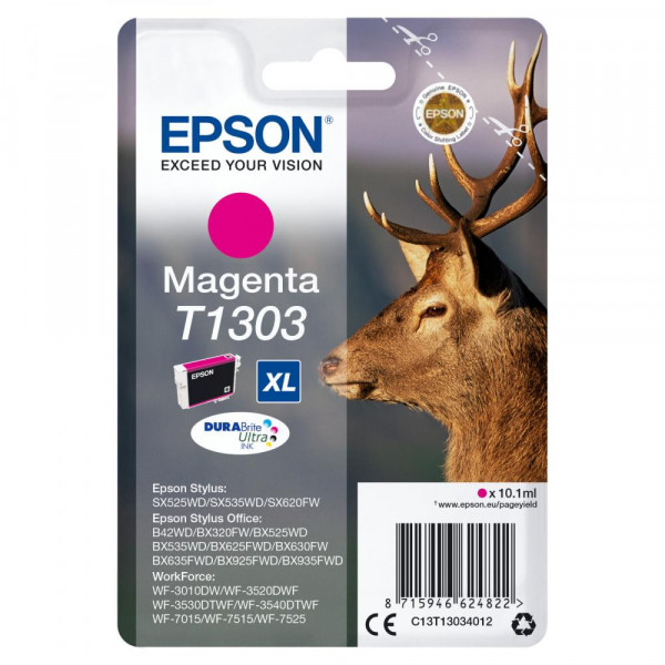  Epson St SX525WD/Office B42WD/BX625FWD magenta XL (C13T13034012)