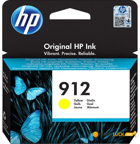  HP 912 Yellow Original Ink Cartridge (3YL79AE)