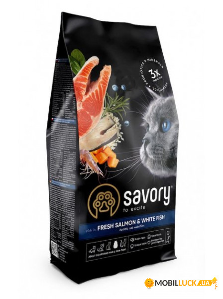     Savory Adult Cat Gourmand Fresh Salmon White Fish2 kg (30020)