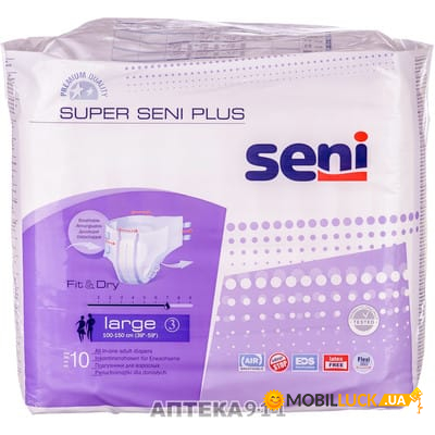    Seni Super Plus Large L/3 10 