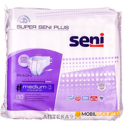    Seni Super Plus Medium M/2 10 