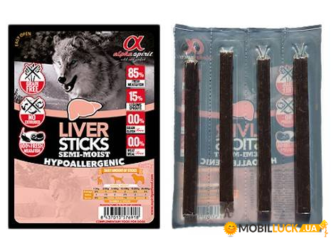     Alpha Spirit DOG Sticks Liver  ,  4, 40  (8437013576918) (as5106405)