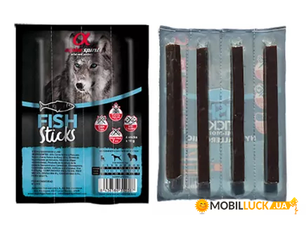     Alpha Spirit DOG Sticks Fish  ,  4, 40  (8437013576925) (as5107405)