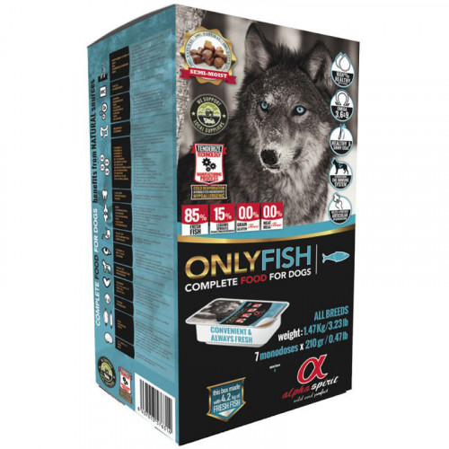   Alpha Spirit Semi-moist Only Fish      ,  , 1,5  x 7 ti-as30022