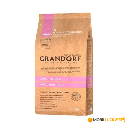   Grandorf Puppy All Breed Lamb/Rice   ,    , 12  112982