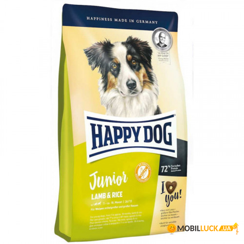   Happy Dog Supreme Junior Lamb & Rice       7  18 , 10  111116