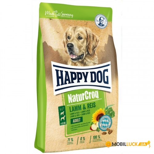   Happy Dog Adult NaturCroq Lamm&Reis   ,    , 15  112655