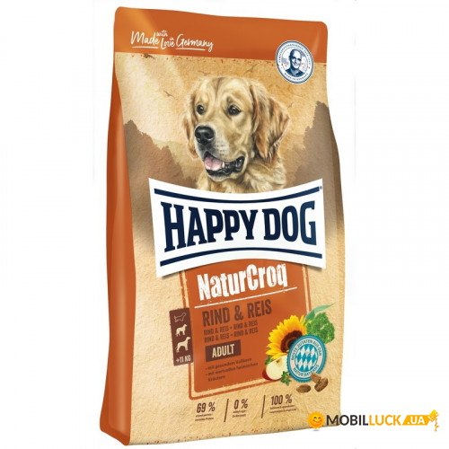   Happy Dog Adult NaturCroq Rind&Reis   ,    , 15  112710