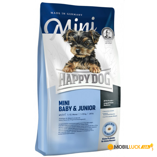   Happy Dog Mini Baby & Junior    ,  4  12 ,   , 10  118174