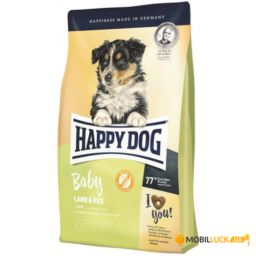   Happy Dog Supreme Baby Lamb & Rice        4    , 18  118177