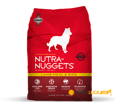   Nutra Nuggets Lamb & Rice      3  (0074198138036) (259-HT18)