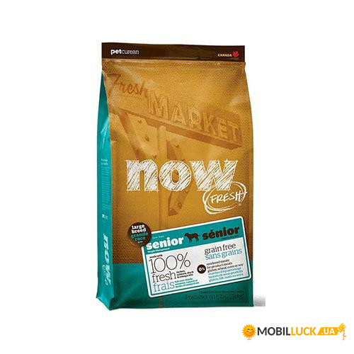   NOW Fresh Senior Large Breed Recipe Grain Free    ,  ,   , 11.34  119097