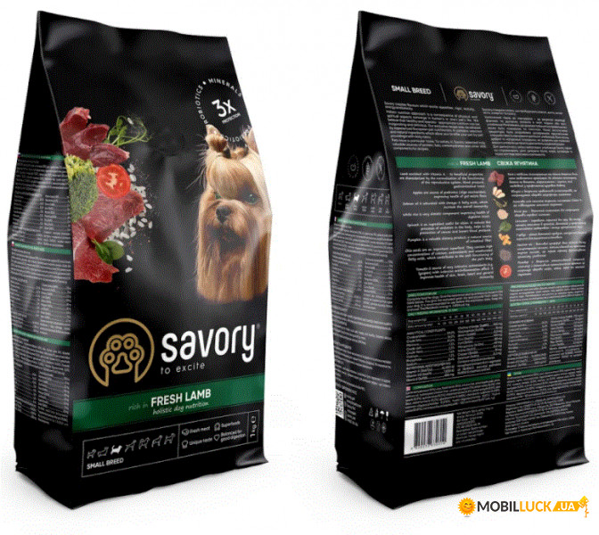     Savory Small Breeds rich in Fresh Lamb 8 kg (30334)