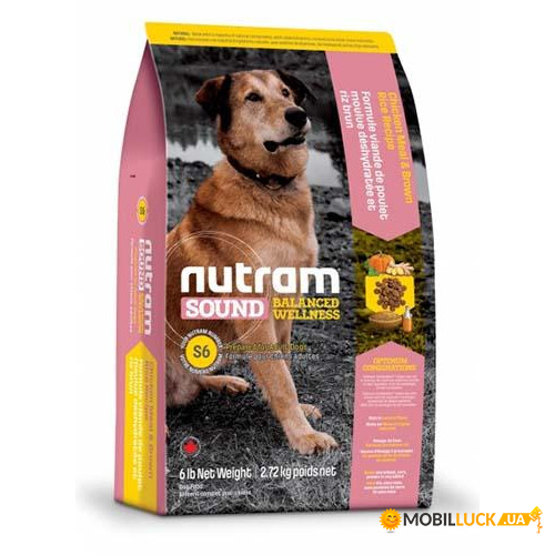   S6 Nutram Sound Balanced Wellness Natural Adult Dog Food   , 20  pt-s6_20kg