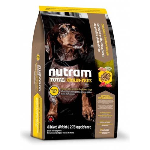   T27 Nutram Total Grain-Free Turkey & Chiken Small Breed Dog Food       , 20  pt-t27_20kg