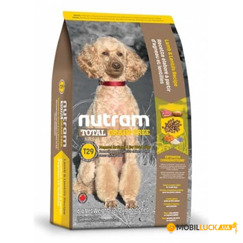   T29 Nutram Total Grain-Free Lamb and Lentils Recipe Dog Food       , 20  pt-t29_20kg