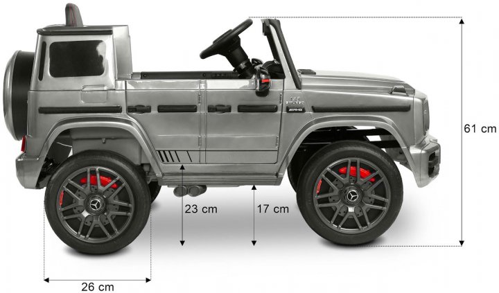  Caretero (Toyz) Mercedes Benz G63 AMG Silver TOYZ-71506