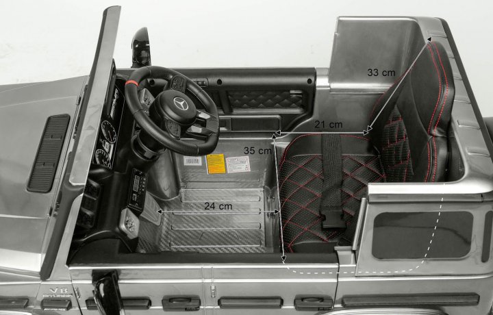  Caretero (Toyz) Mercedes Benz G63 AMG Silver TOYZ-71506