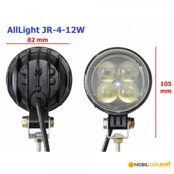     AllLight JR-4-12W 4chip Epistar 9-30V