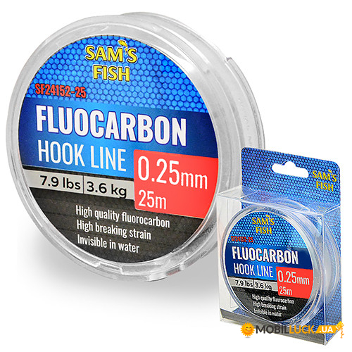   Sams Fish Fluocarbon SF-24152-25 0.25  3.6  10 /