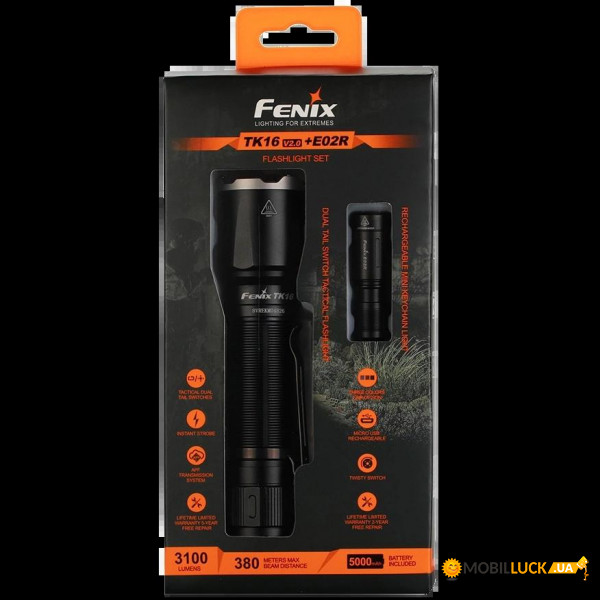    Fenix TK16 V2.0 + E02R