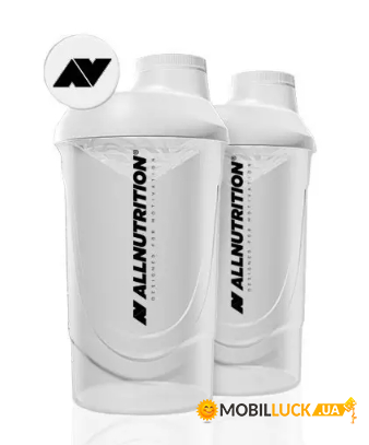  Allnutrition Shaker 600ml Opal White 2LOGO