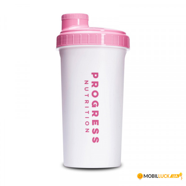  Progress Nutrition Shaker 700 ml white/pink