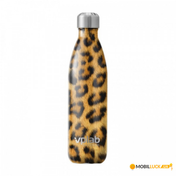  VPLab Metal Water Bottle 500  Leopard