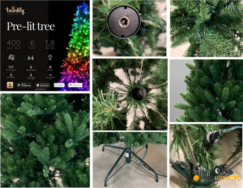 Smart LED ó Twinkly tree Strings RGB 400, Gen II,  1,8 ,   (TWT400STP-BEU)