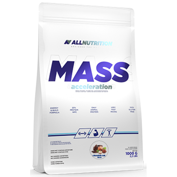  All Nutrition Mass Acceleration 1000g Chocolate Nut 100-43-1604320-20