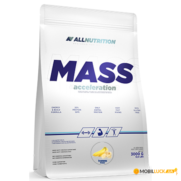  All Nutrition Mass Acceleration 3000g Banana 100-54-7180010-20