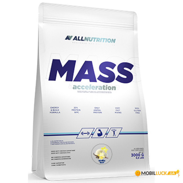  All Nutrition Mass Acceleration 3000g Vanilla 100-11-7304251-20