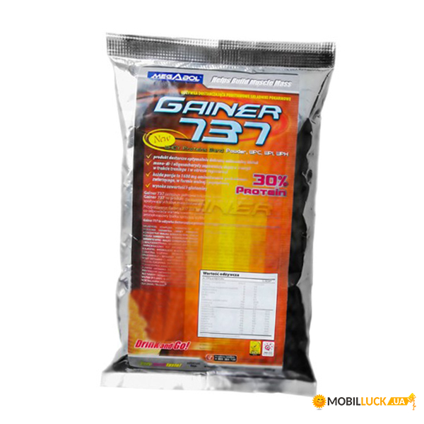  Megabol GAINER 737 30 protein 500g Strawberry 