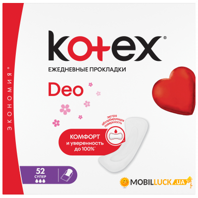   Kotex Deo Super 52  (5029053548685)