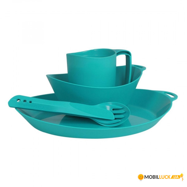  Lifeventure Ellipse Camping Tableware Set Teal (75801)