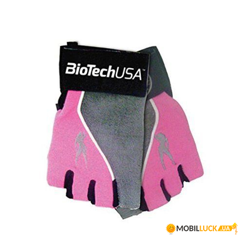    BioTech USA Nutrition Lady2 M, gloves, grey-pink (P)